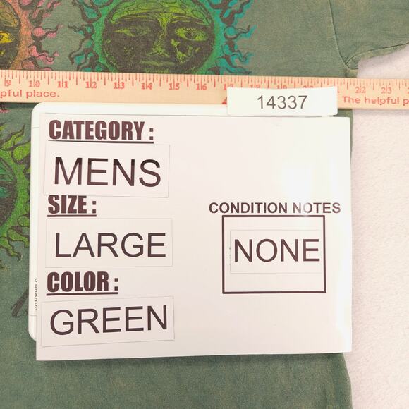Sublime Band Short Sleeve Crew Neck Graphic T Shirt Mens Size Large L Green - Picture 7 of 9
